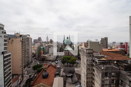 Vista da Sala de apartamento à venda com 1 quarto, 33m² em Centro, São Paulo