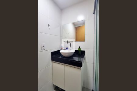 Banheiro do Quarto 1 - Suíte de apartamento à venda com 2 quartos, 52m² em Utinga, Santo André