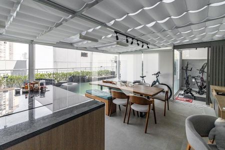 Varanda Gourmet da Sala de apartamento à venda com 2 quartos, 177m² em Vila Clementino, São Paulo