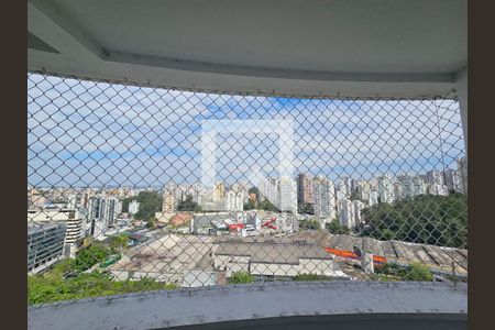 Varanda da Sala - Vista de apartamento à venda com 1 quarto, 50m² em Vila Andrade, São Paulo