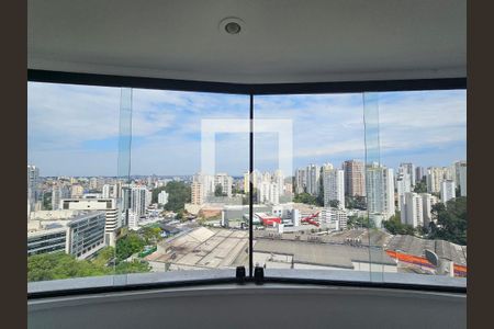 Suíte - Vista da janela  de apartamento à venda com 1 quarto, 50m² em Vila Andrade, São Paulo