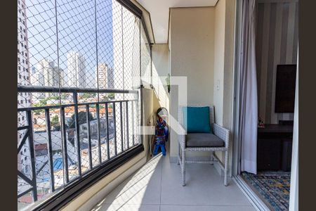 Varanda da Sala de apartamento para alugar com 3 quartos, 74m² em Vila Bertioga, São Paulo