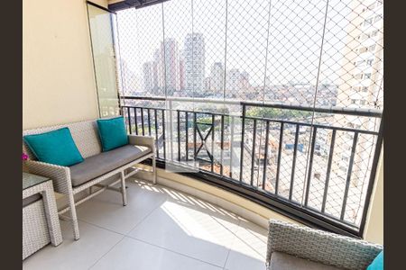 Varanda da Sala de apartamento para alugar com 3 quartos, 74m² em Vila Bertioga, São Paulo