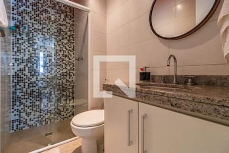 Banheiro Social de apartamento à venda com 1 quarto, 79m² em Empresarial 18 do Forte, Barueri
