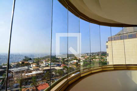 Varanda da Sala de apartamento à venda com 3 quartos, 125m² em Belvedere, Belo Horizonte