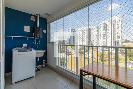 Varanda da Sala de apartamento para alugar com 2 quartos, 54m² em Alphaville Empresarial, Barueri