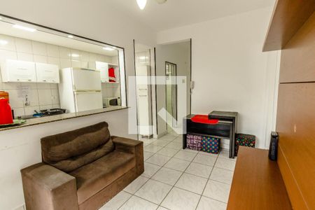 Sala de apartamento para alugar com 1 quarto, 40m² em Aviação, Praia Grande