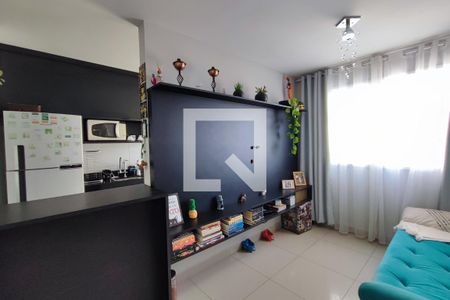 Sala de apartamento à venda com 2 quartos, 46m² em Fundação da Casa Popular, Campinas