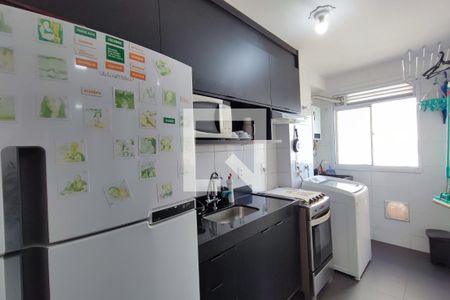 Cozinha de apartamento à venda com 2 quartos, 46m² em Fundação da Casa Popular, Campinas
