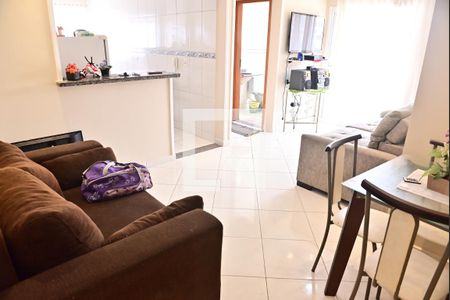 Sala de apartamento para alugar com 1 quarto, 70m² em Aviação, Praia Grande