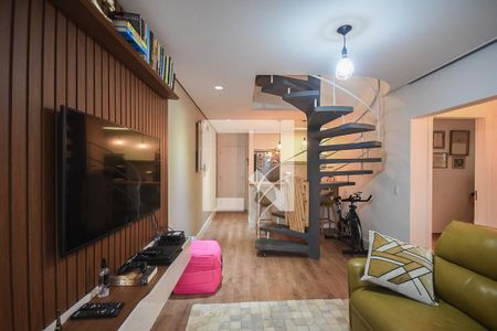 Sala de apartamento à venda com 3 quartos, 124m² em Real Parque, São Paulo