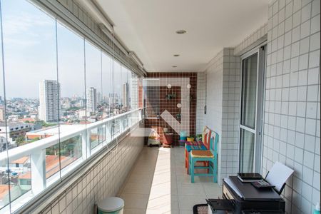 Varanda de apartamento à venda com 3 quartos, 136m² em Vila Dom Pedro I, São Paulo