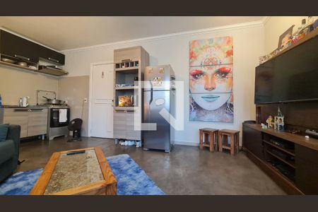 Sala/Cozinha de apartamento para alugar com 1 quarto, 42m² em Paraíso do Morumbi, São Paulo