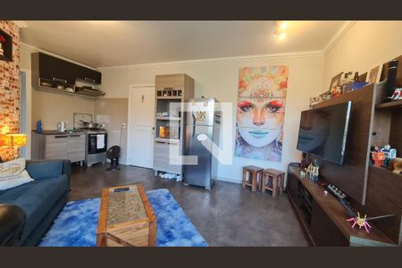 Sala/Cozinha de apartamento para alugar com 1 quarto, 42m² em Paraíso do Morumbi, São Paulo