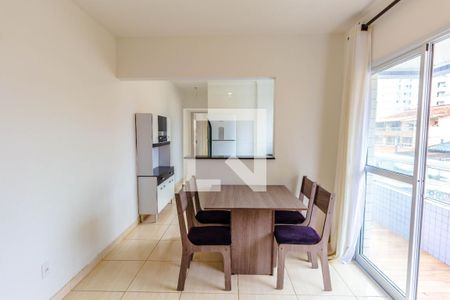 Sala de apartamento para alugar com 1 quarto, 60m² em Guilhermina, Praia Grande