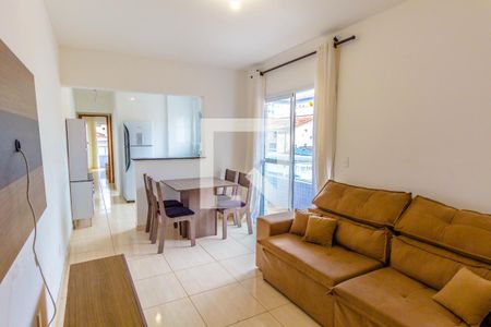 Sala de apartamento para alugar com 1 quarto, 60m² em Guilhermina, Praia Grande