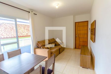 Sala de apartamento para alugar com 1 quarto, 60m² em Guilhermina, Praia Grande