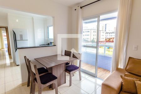 Sala de apartamento para alugar com 1 quarto, 60m² em Guilhermina, Praia Grande