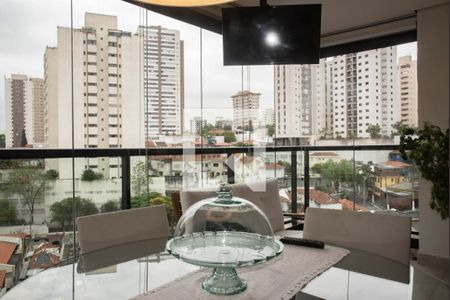 Varanda da Sala de apartamento para alugar com 3 quartos, 108m² em Chácara Inglesa, São Paulo