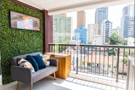 Varanda de kitnet/studio para alugar com 1 quarto, 27m² em Vila Mariana, São Paulo