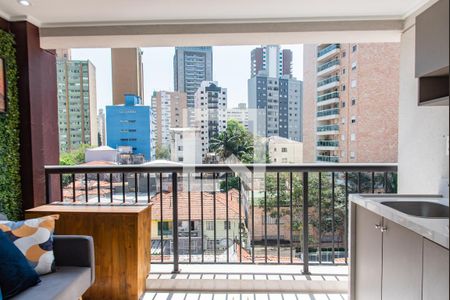 Varanda de kitnet/studio para alugar com 1 quarto, 27m² em Vila Mariana, São Paulo