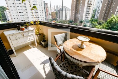 Varanda da Sala de apartamento à venda com 3 quartos, 98m² em Vila Andrade, São Paulo