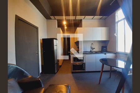 Sala/Cozinha de kitnet/studio à venda com 1 quarto, 30m² em Centro, Rio de Janeiro