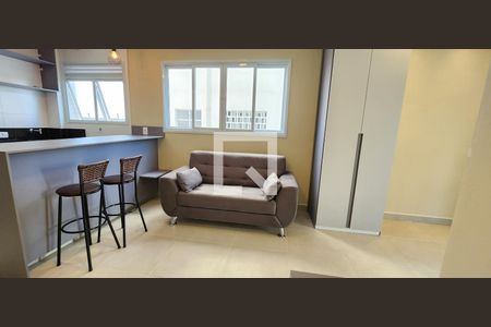 Sala de kitnet/studio para alugar com 1 quarto, 35m² em José Menino, Santos