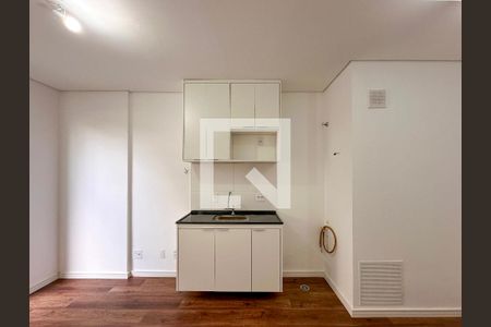 Sala/Cozinha de apartamento à venda com 1 quarto, 29m² em Santo Amaro, São Paulo