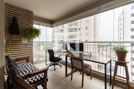 Varanda da Sala de apartamento à venda com 2 quartos, 80m² em Vila Brasílio Machado, São Paulo
