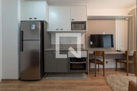 Sala com Cozinha Integrada de apartamento para alugar com 1 quarto, 33m² em Ipiranga, São Paulo