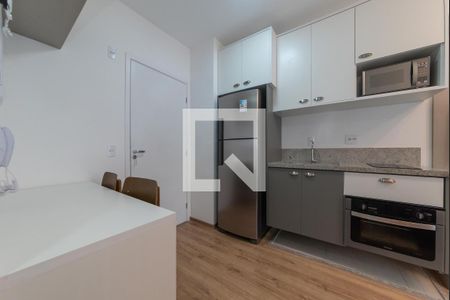 Sala com Cozinha Integrada de apartamento para alugar com 1 quarto, 33m² em Ipiranga, São Paulo