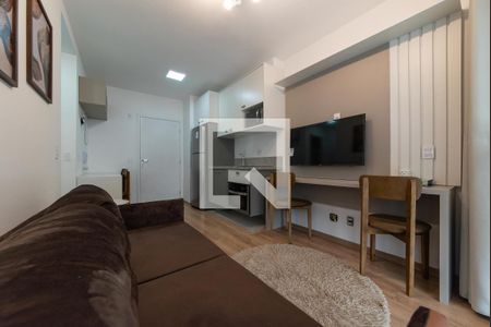 Sala com Cozinha Integrada de apartamento para alugar com 1 quarto, 33m² em Ipiranga, São Paulo