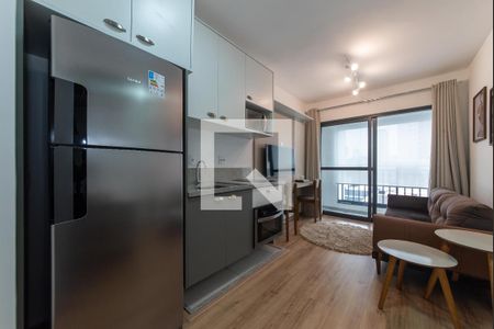 Sala com Cozinha Integrada de apartamento para alugar com 1 quarto, 33m² em Ipiranga, São Paulo