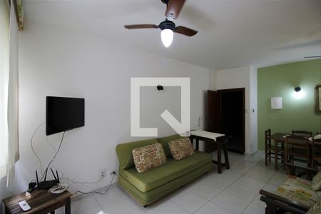 Sala de apartamento para alugar com 2 quartos, 55m² em Jardim Belmar, Guarujá