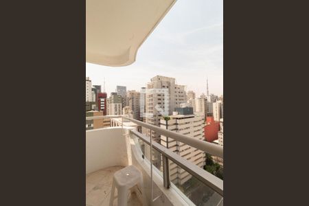 Varanda da Sala de apartamento à venda com 2 quartos, 103m² em Jardim Paulista, São Paulo