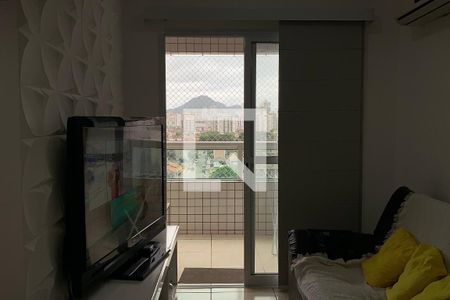 Vista Sala de apartamento para alugar com 2 quartos, 53m² em Aviação, Praia Grande