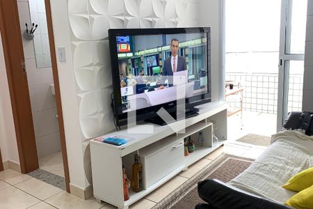 Sala de apartamento para alugar com 2 quartos, 53m² em Aviação, Praia Grande