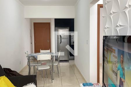 Sala de apartamento para alugar com 2 quartos, 53m² em Aviação, Praia Grande