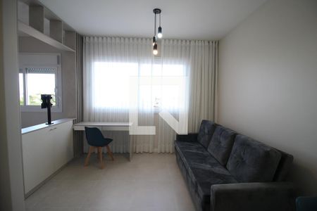 Sala/Cozinha de apartamento à venda com 1 quarto, 38m² em Marechal Rondon, Canoas