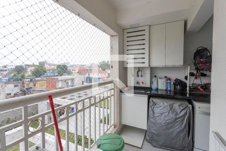 Varanda da sala  de apartamento para alugar com 2 quartos, 50m² em Centro, Diadema