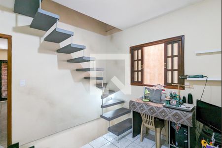 Hall das suítes de casa para alugar com 2 quartos, 207m² em Montanhão, São Bernardo do Campo