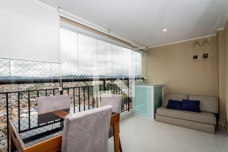 Varanda da Sala de apartamento para alugar com 3 quartos, 106m² em Jardim Flor da Montanha, Guarulhos