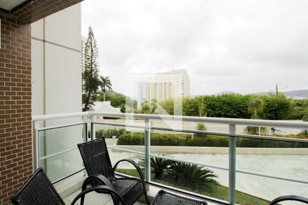 Varanda da Sala de apartamento para alugar com 2 quartos, 80m² em Parque Enseada, Guarujá