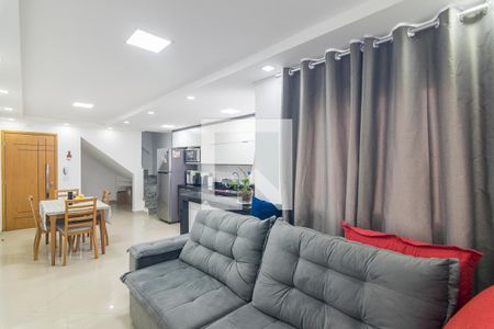 Sala de apartamento à venda com 2 quartos, 100m² em Vila Metalúrgica, Santo André