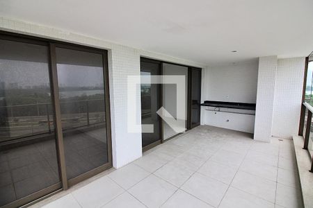 Varanda da Sala de apartamento para alugar com 4 quartos, 160m² em Barra da Tijuca, Rio de Janeiro