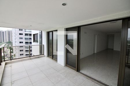 Varanda da Sala de apartamento para alugar com 4 quartos, 160m² em Barra da Tijuca, Rio de Janeiro