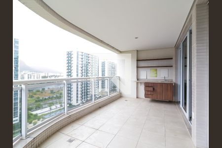 Varanda da Sala de apartamento à venda com 3 quartos, 110m² em Barra da Tijuca, Rio de Janeiro