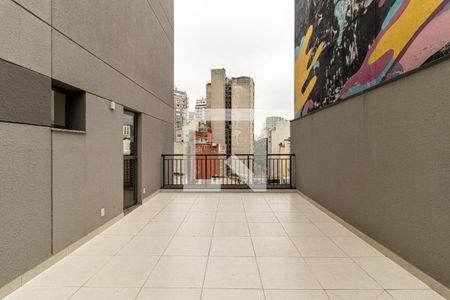 Terraço Privativo de kitnet/studio para alugar com 1 quarto, 54m² em República, São Paulo