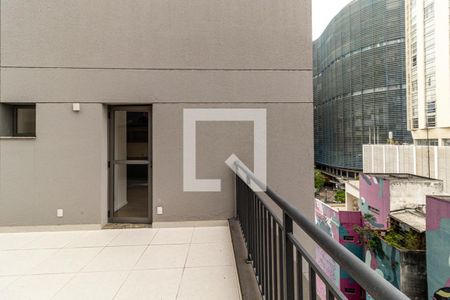 Terraço Privativo de kitnet/studio para alugar com 1 quarto, 54m² em República, São Paulo